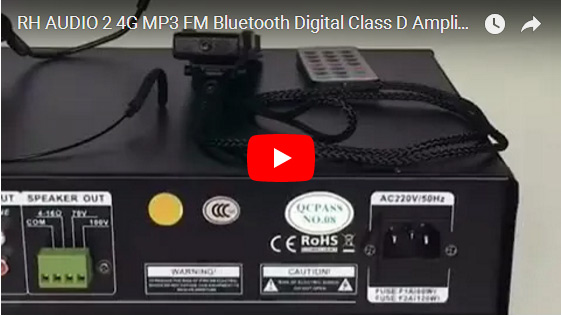 RH AUDIO 2 4G MP3 FM 블루투스 디지털 클래스 D 앰프