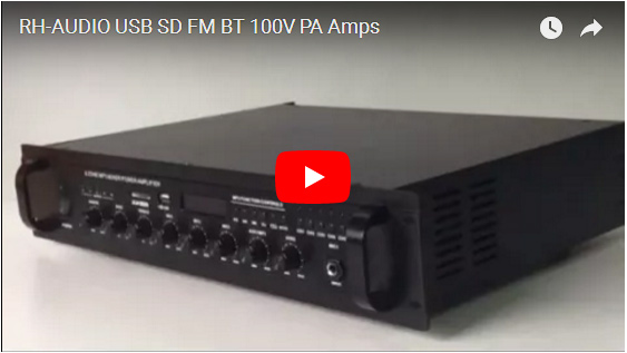 RH-AUDIO USB SD FM FM 100V PA 앰프